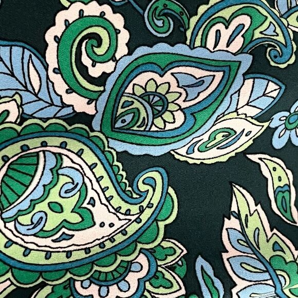 LOFT Green Paisley Print Sleeveless Top   Size M - Picture 5 of 5